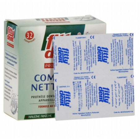 FITTYDENT COMPRIMÉS NETTOYANTS BOITE DE 32