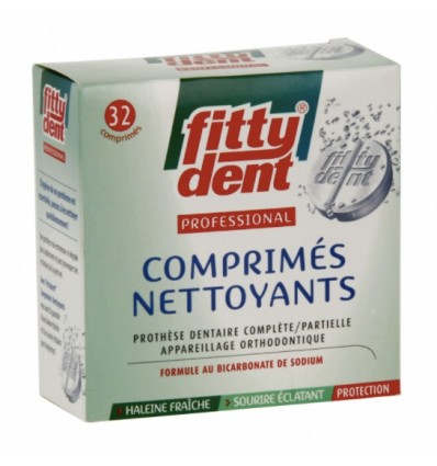 FITTYDENT COMPRIMÉS NETTOYANTS BOITE DE 32