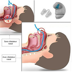 Anti-ronflement strap manibulaire + gouttière + écarteur nasal 2