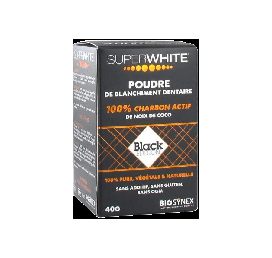 Poudre de blanchiment dentaire au charbon actif naturel