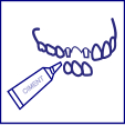 Ciment dentaire pour coller bridge ou couronne